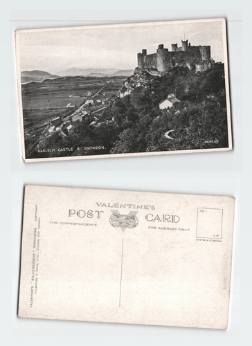 Vintage postcard harlech - vintage,