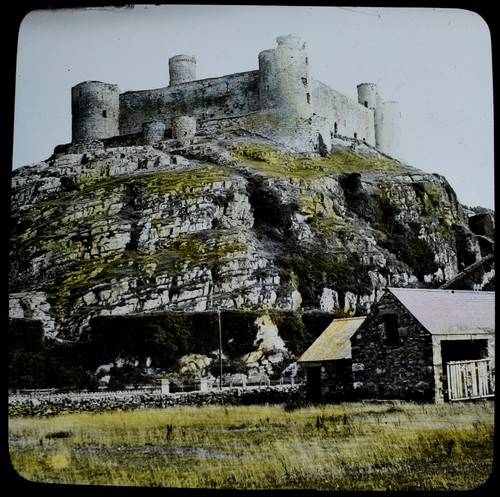 Antique magic lantern slide - magic,
