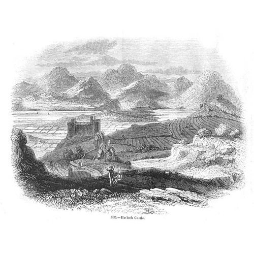 Castello harlech stampa - castello,