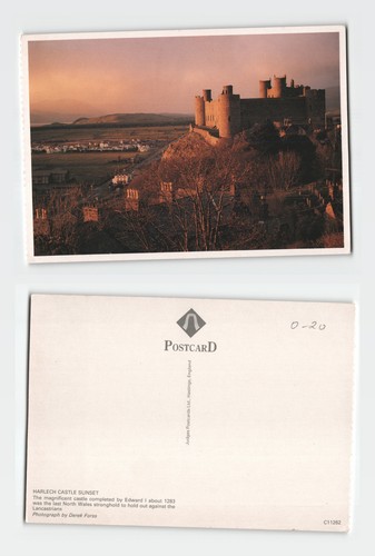 Postcard harlech castle - -,
