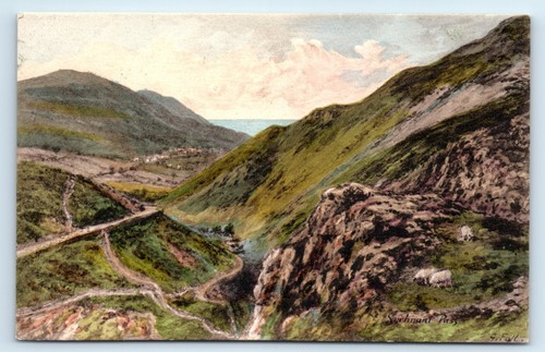 Postcard harlech castle - harlech,