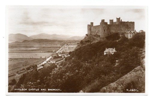 Antique postcard harlech - postcard,