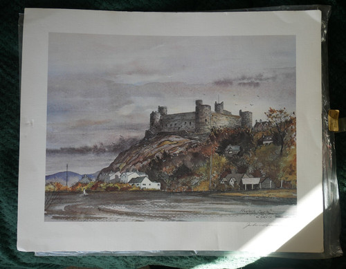 Castello harlech stampa - castello,