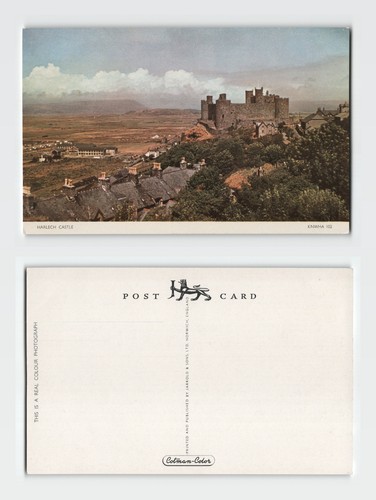 Postcard harlech castle - postcard,