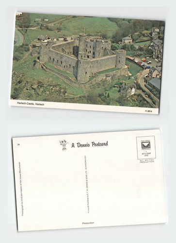Vintage postcard harlech - vintage,