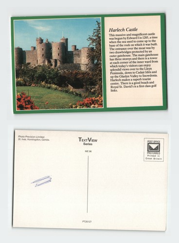 Vintage postcard harlech - vintage,
