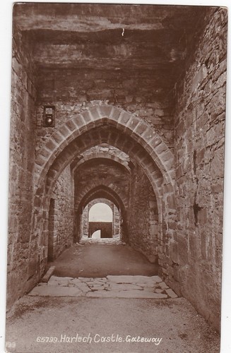 The castle gateway harlech - the,