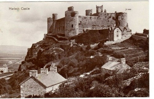 Harlech the castle b w - ,