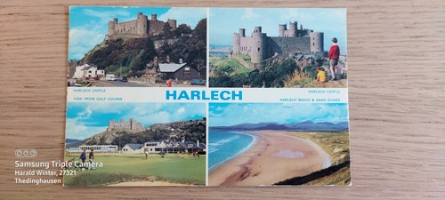 Cartolina harlech castle golf - cartolina,