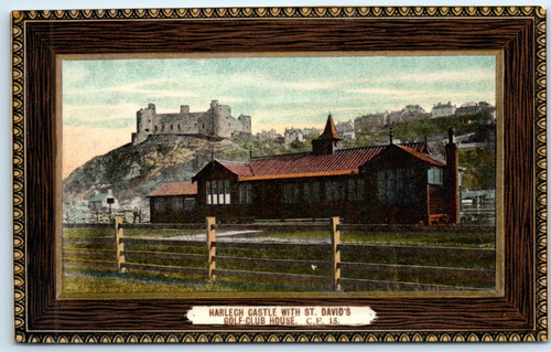 Postcard harlech castle - harlech,