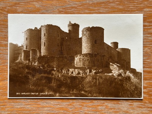 Vintage harlech castle wales - vintage,
