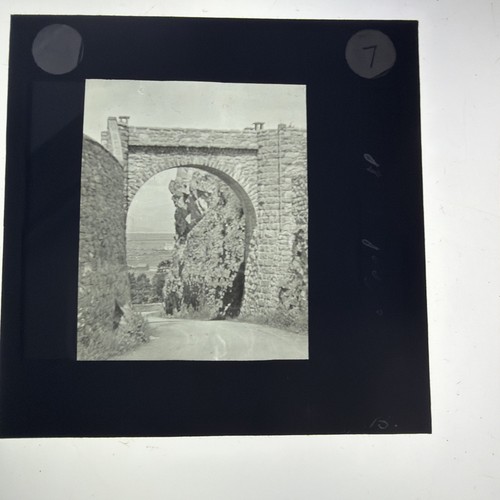 Antique magic lantern slide - magic,