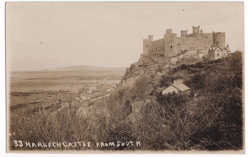 Harlech castle from south - harlech,