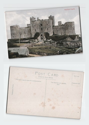 Vintage postcard harlech - postcard,