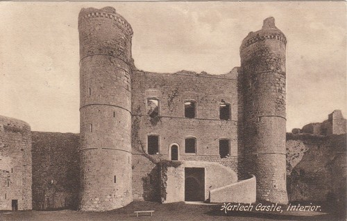 The castle interior harlech - the,