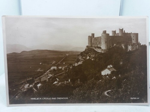 Vintage postcard harlech - postcard,