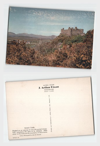 Vintage postcard harlech - postcard,