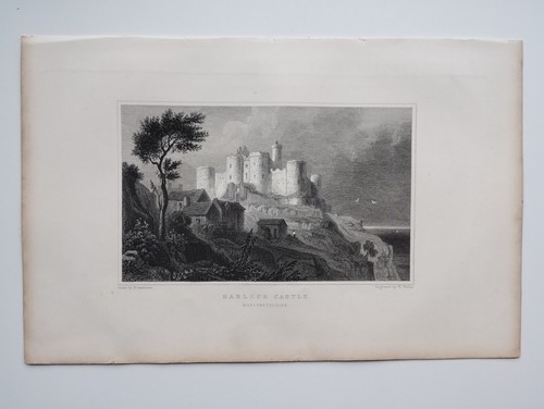 Castello harlech stampa - castello,