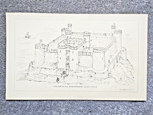 View harlech castle - view, of