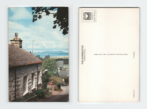 Vintage postcard harlech wales - postcard,