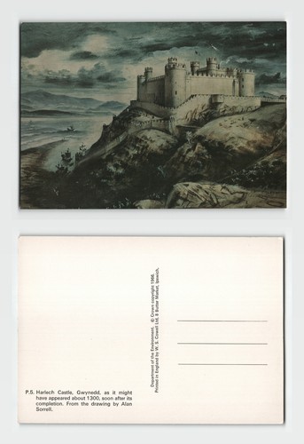 Postcard harlech castle - -,