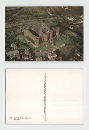 Postcard aerial view harlech - postcard,