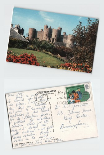 Vintage postcard harlech - vintage,